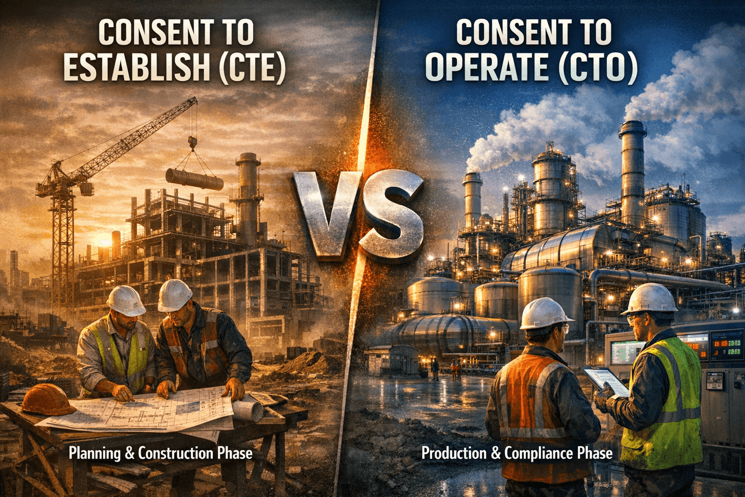 Consent to Establish (CTE) v/s Consent to Operate (CTO): Key Differences
